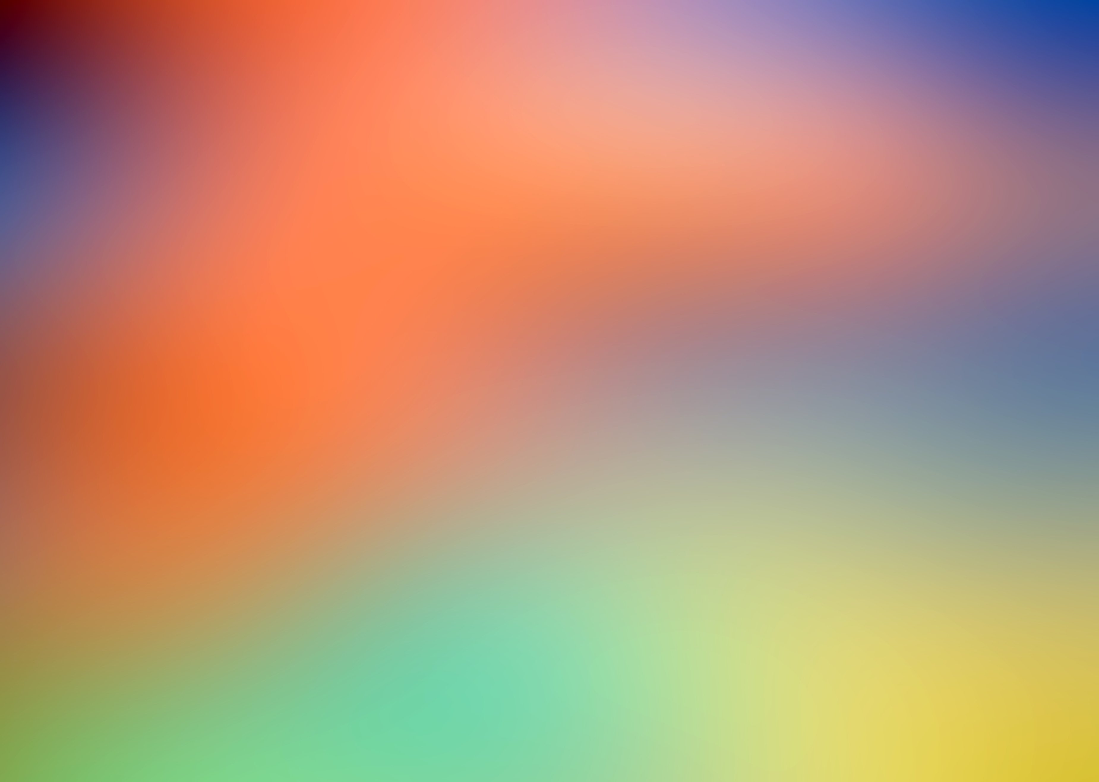 Abstract Orange Green Yellow Blue Purple Background